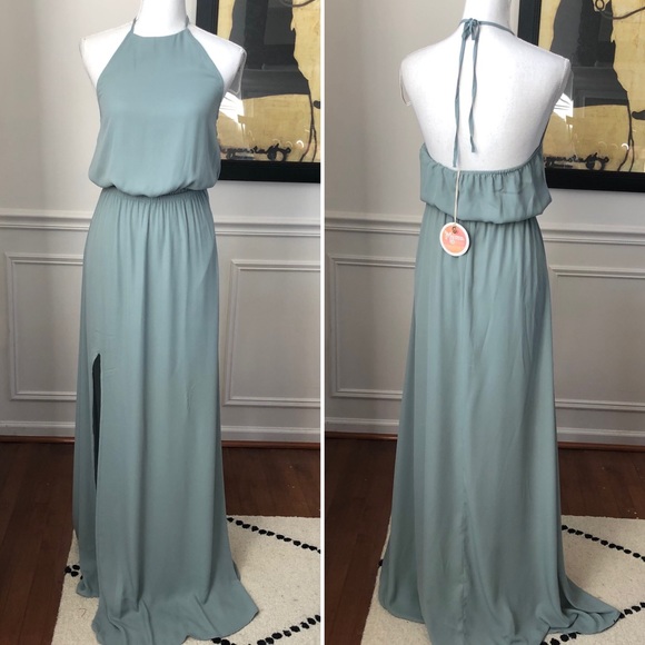 Show Me Your MuMu Heather Halter Dress XS - Picture 2 of 10